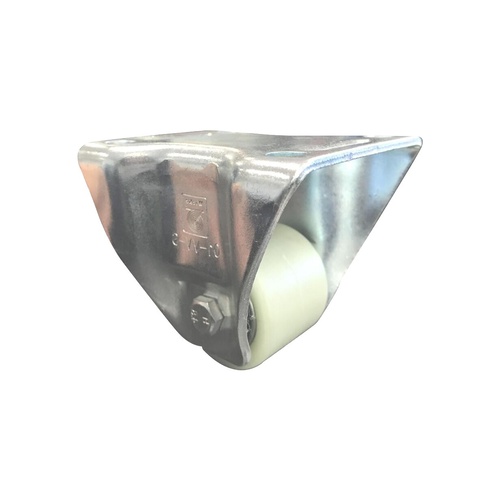 300kg Rated Heavy Duty Cast Iron Castor - 50mm Low Profile with Plate Rigid
