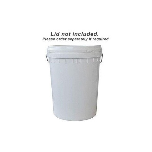 Round Plastic Pail - Metal Handle