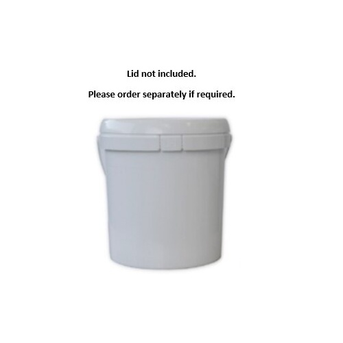 5L - Round Plastic Pail - Plastic Handle