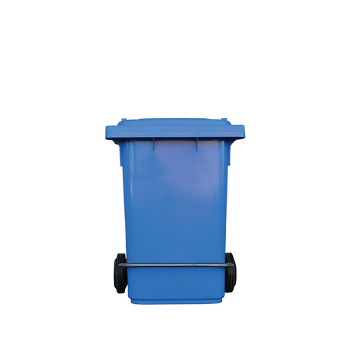 80L Industrial Wheelie Waste Bin With Lid Lifter - Blue