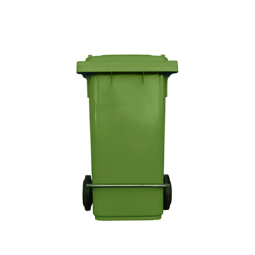 120L Industrial Wheelie Waste Bin With Lid Lifter - Green