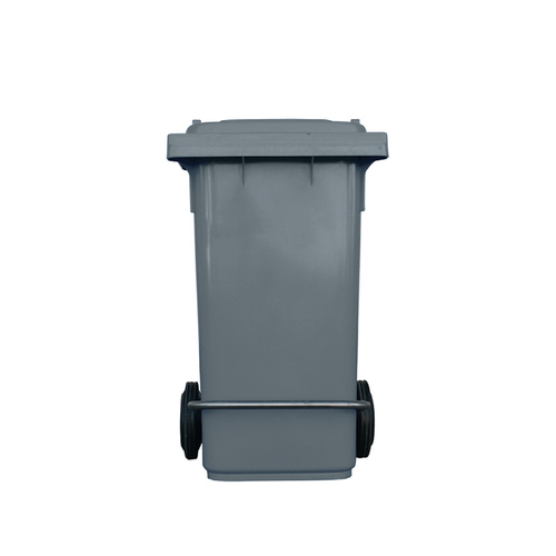 120L Industrial Wheelie Waste Bin With Lid Lifter - Grey