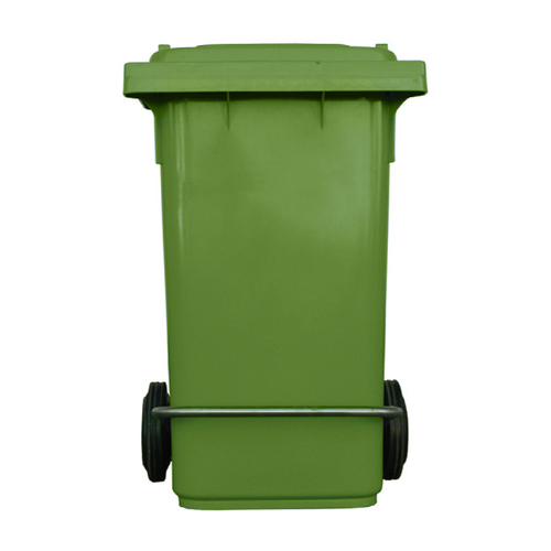 240L Industrial Wheelie Waste Bin With Lid Lifter - Green
