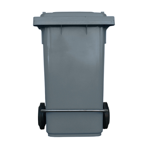 240L Industrial Wheelie Waste Bin With Lid Lifter - Grey