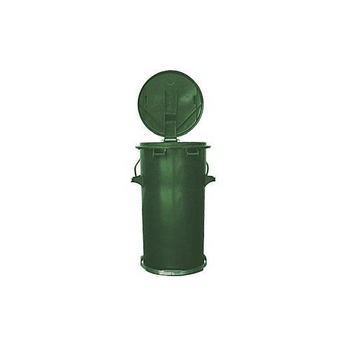 50L Industrial Wheelie Waste Bin With Lid Lifter Green Reflex Equip